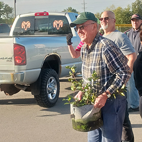 Residents line up for free trees during Thursday giveaway | News, Sports, Jobs - Vimarsana News